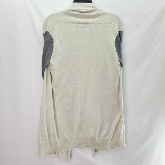 Wilfred Silk and Cashmere Women's Cardigan Light Grey/Black - Small - Picture 2 of 6